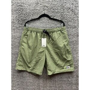 NWT Butter Goods Belted Nylon Mesh Equipment Shorts Safari Green Mens Size L